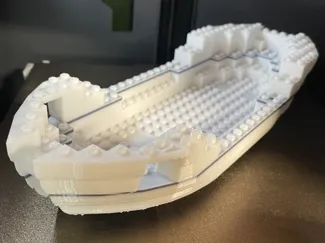 Brick floating boat hull V2