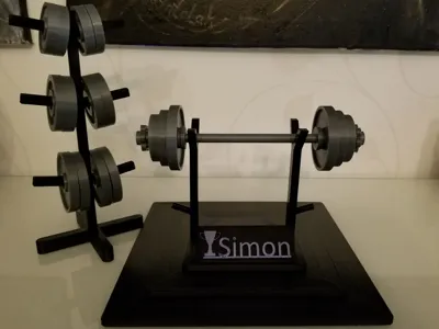 Weights and bar to show ur pr