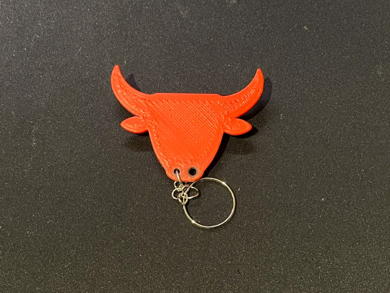 Bull Head Keychain