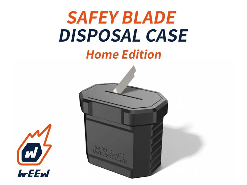 SAFEY BLADE DISPOSAL CASE – Home Edition