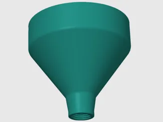 Screw-On Funnel for Bag Clips with Screw Caps