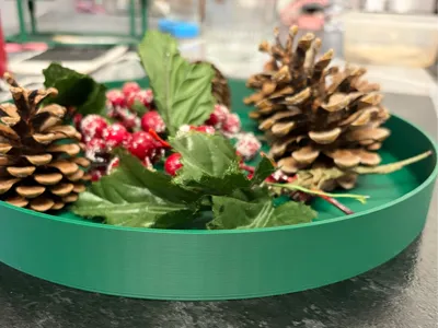 Christmas plate, Christmas Advent candle holder