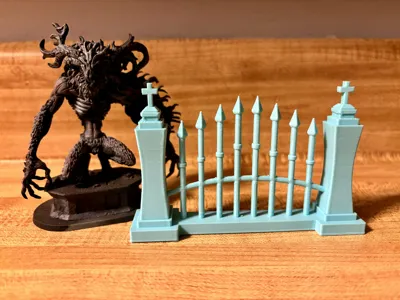 Gothic Fence 32mm Scale