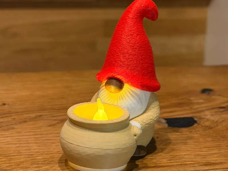 Gnome Lantern – Holiday LED Decoration