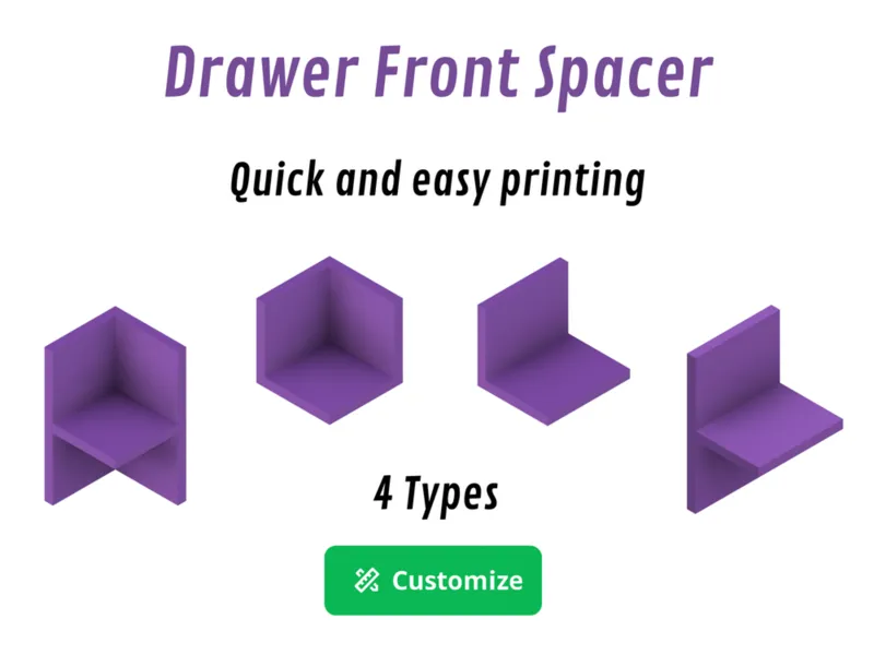 Customize Drawer Front Spacer