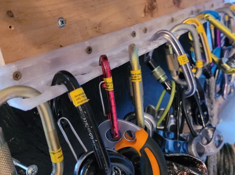 Climbing Gear Rack