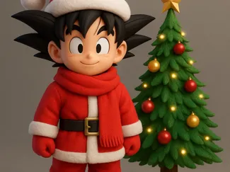goku en navidad