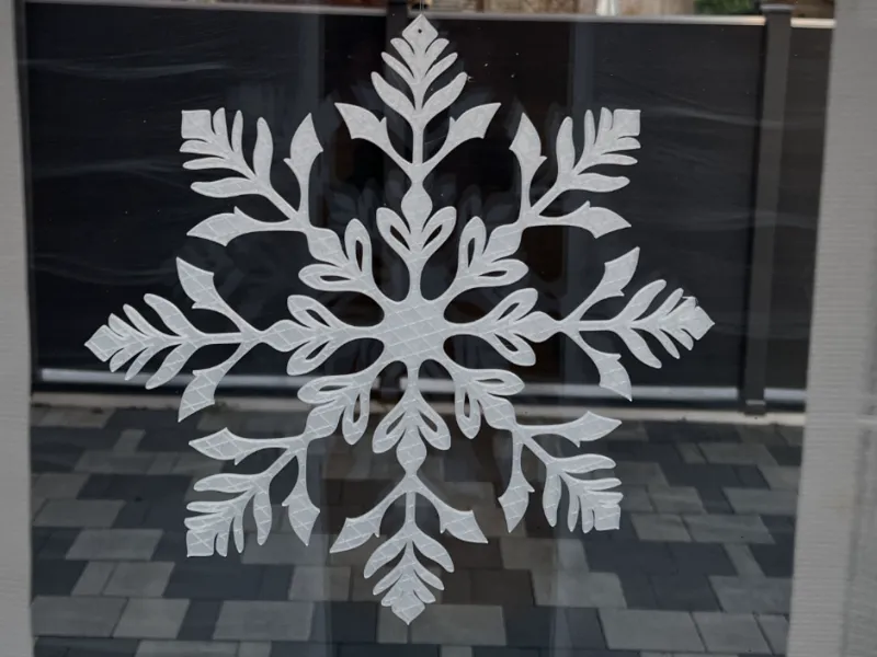 Fensterdecko Schneeflocke Weihnachten