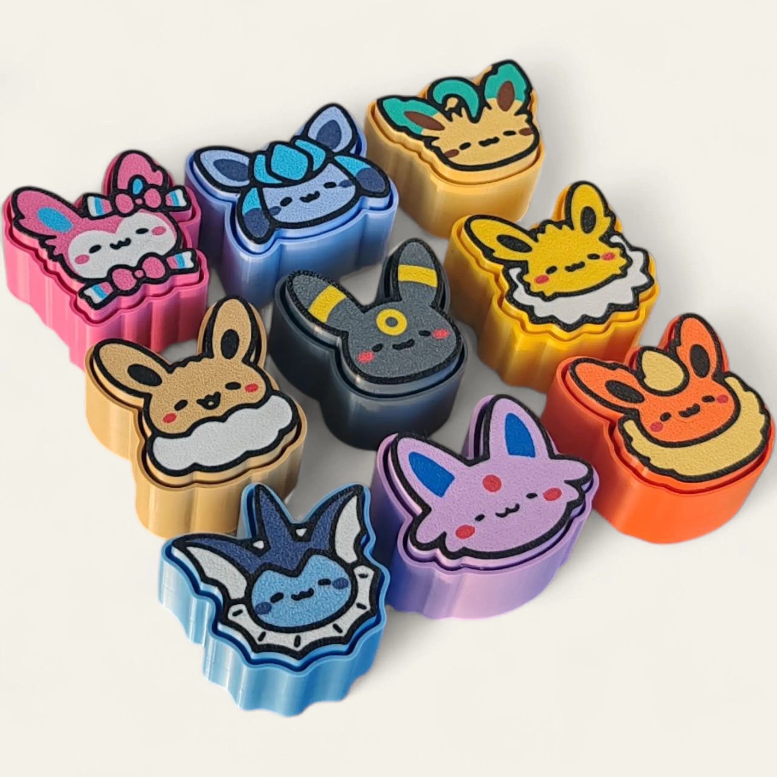 Pokemon Eeveelution Clickers – 1 - Free 3D Print Model - MakerWorld