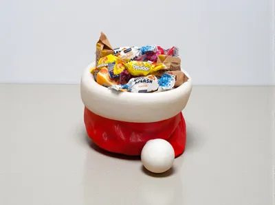 Santa Hat Bowl: Festive Candy and Trinket Holder