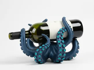Porta bottiglia arte a forma di polipo tentacoli