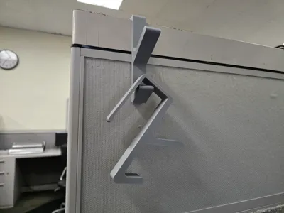 Cubicle double hook 52mm