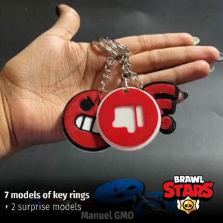 Set Llaveros Pines Brawl Stars