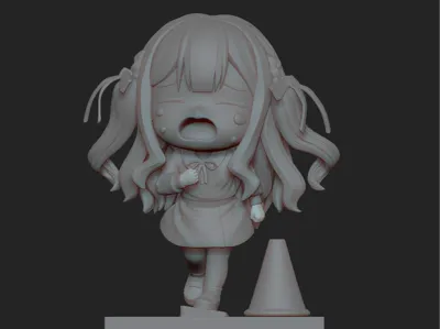 Crying Toyokawa Saki Diorama Base