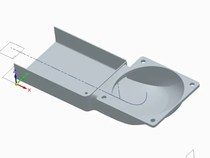 Low-Profile Single-Slot Intel X710 60mm Fan Duct