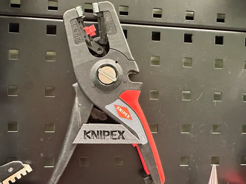 Knipex 1252195剥线钳洞洞板专属支架 - 让专业剥线工具收纳更 “对位”