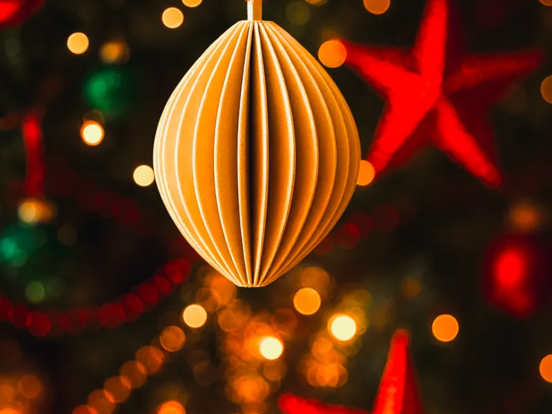 Modern Bauble Ornament NO AMS
