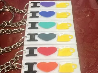 i love beer keychain