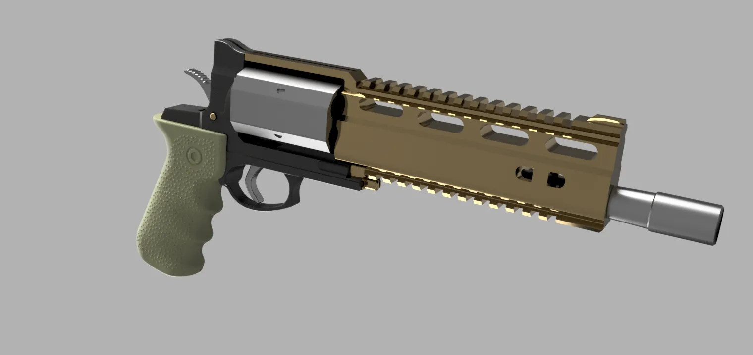 3Dプリント ロシア RSh-12 アサルトリボルバー タルコフからの脱出