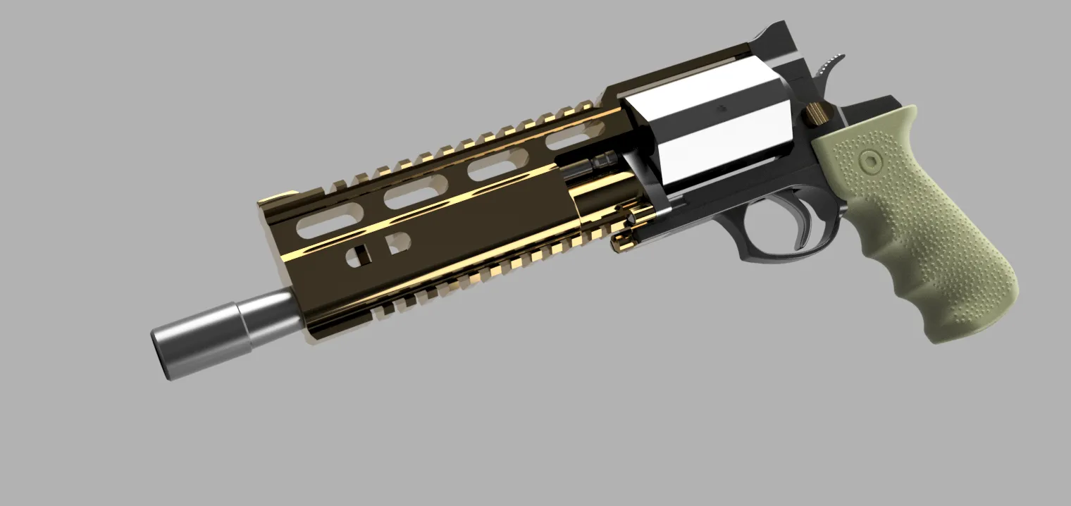 3Dプリント ロシア RSh-12 アサルトリボルバー タルコフからの脱出