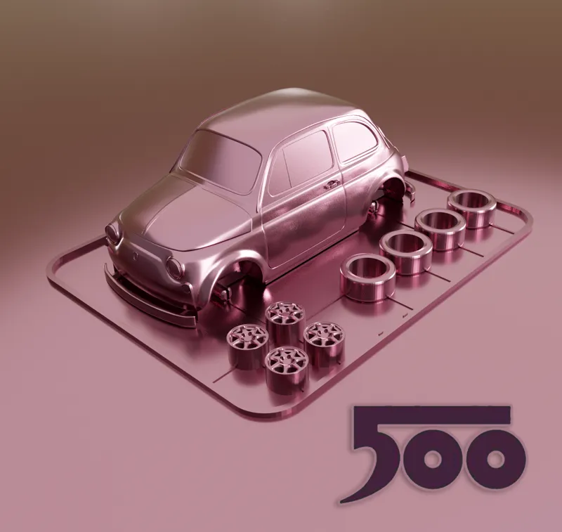 Fiat 500 kit card