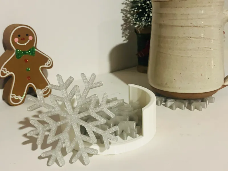 Christmas Snowflake Coaster