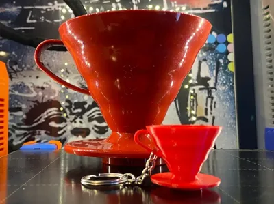 Hario V60 dripper keychain