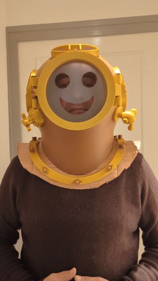 Scaphandre avec casque, plastron et chaussures