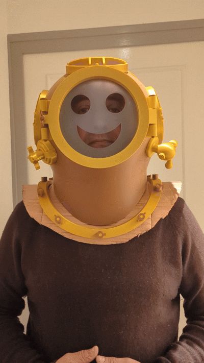 Scaphandre avec casque, plastron et chaussures