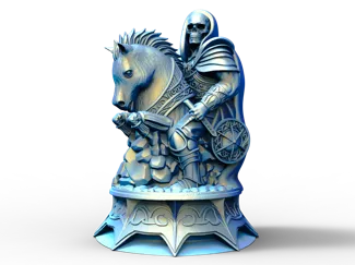 Knight_Base_Chess_Piece_Version_14 Inches