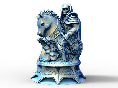 Knight_Base_Chess_Piece_Version_14 Inches