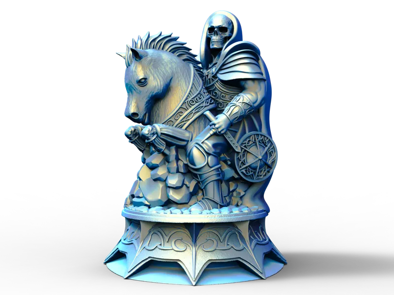 Knight_Base_Chess_Piece_Version_14 Inches