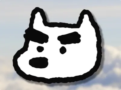 Cute big-eyed dog, can be a pendant