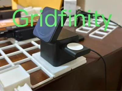 Gridfinity Anker MagGo 3 in 1 Charger Holder
