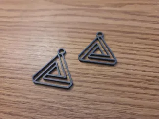 Mindfold Triangle Earrings