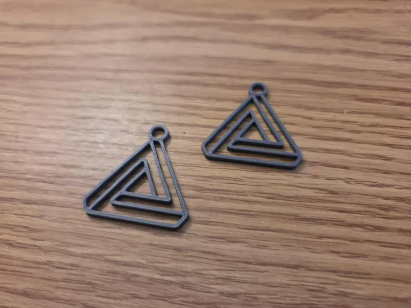 Mindfold Triangle Earrings