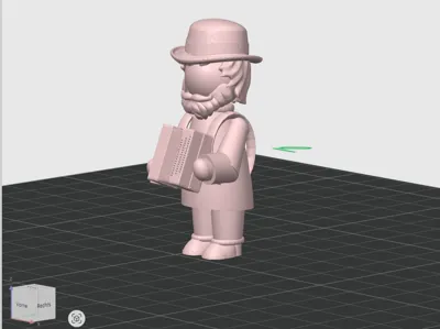 Schwibbogen Figure Man Accordion