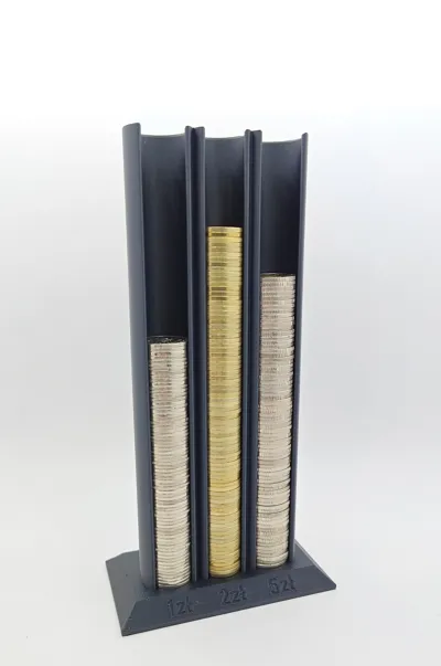 Polish PLN polski złoty coin stacker