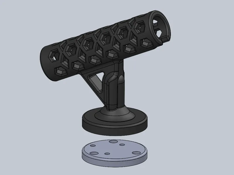 Rotating Fishing Rod Holder with Removeable Mount