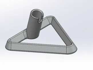 Simple Ice Fishing Rod Holder