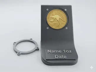 Premium Coin Capsule Stand – 1 oz Bullion Coin
