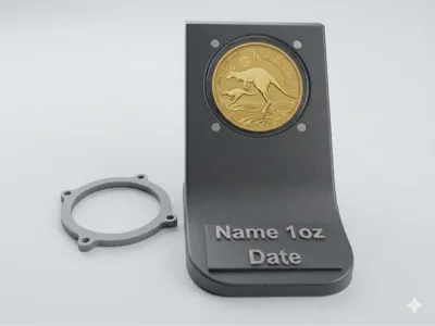 Premium Coin Capsule Stand – 1 oz Bullion Coin