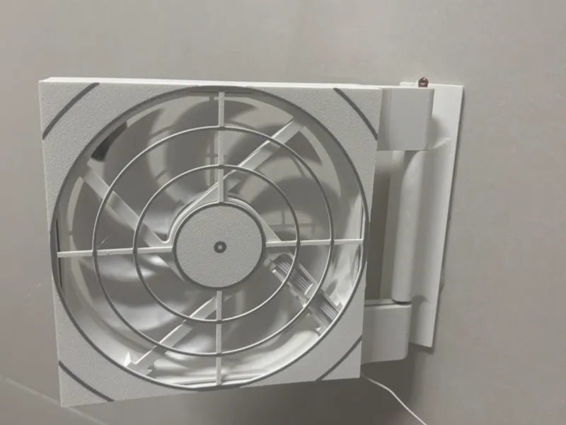 折叠壁挂风扇｜12cm 风扇通用！省空间 + 免打孔神器