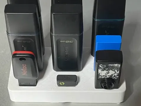 Gridfinity USB A Holder x9 (2x1)
