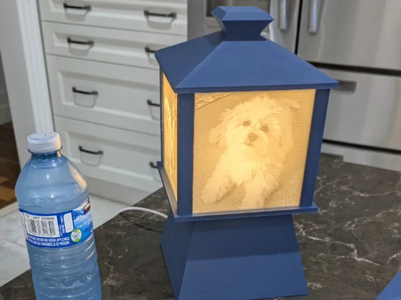 Lithophane lamp Customizable Lithophane Panels