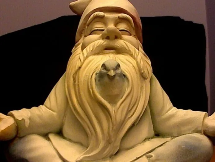 坐禅的小矮人 禅意小精灵
