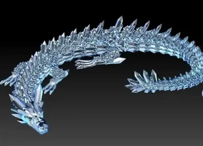 Crystal Dragon - Free 3D Print Model - MakerWorld