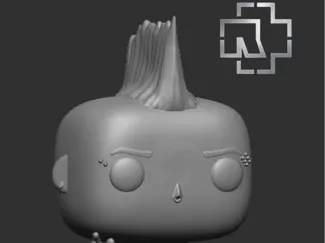 RAMMSTEIN TILL LINDEMANN MOHAWK CUSTOM POP