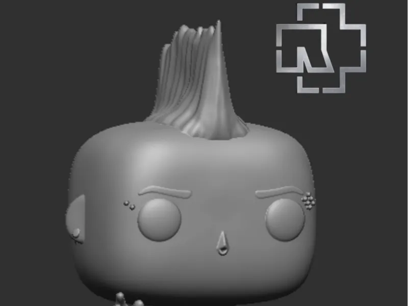 RAMMSTEIN TILL LINDEMANN MOHAWK CUSTOM POP