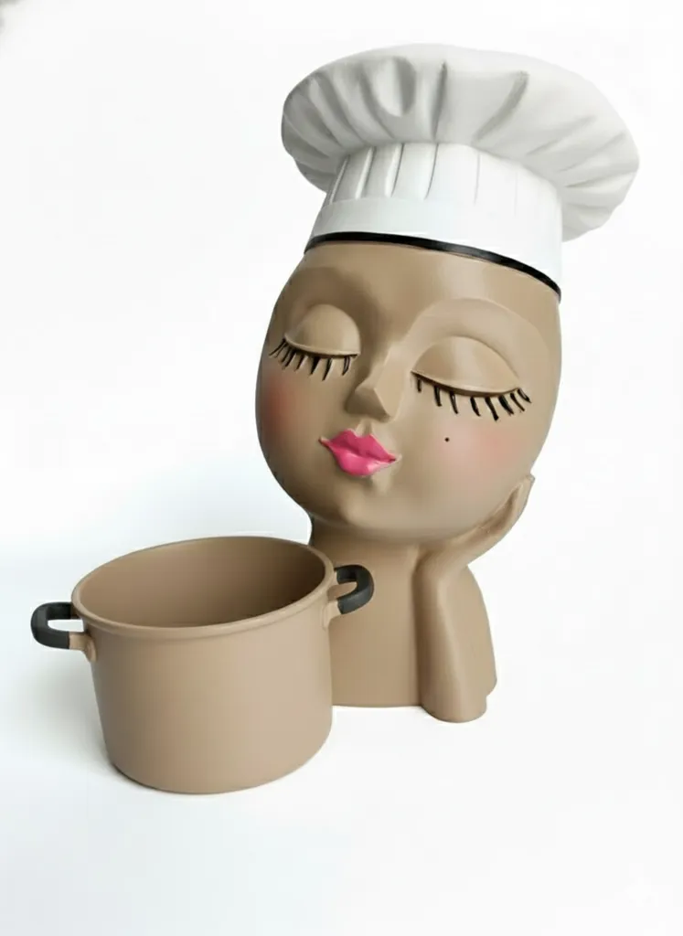 CHEF GLAMOUR  (Porta Utensili / Poggia Mestoli 3D)